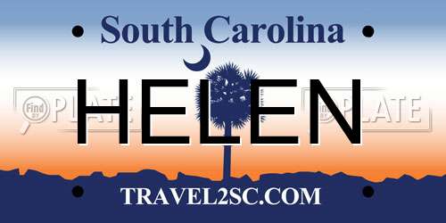 HELEN South Carolina License Plate