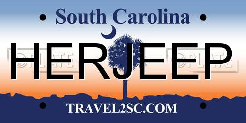 HERJEEP South Carolina License Plate