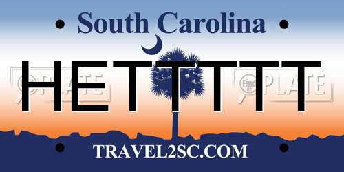 HETTTTT South Carolina License Plate