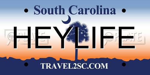 HEYLIFE South Carolina License Plate