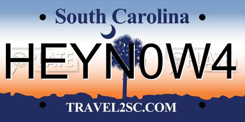 HEYN0W4 South Carolina License Plate