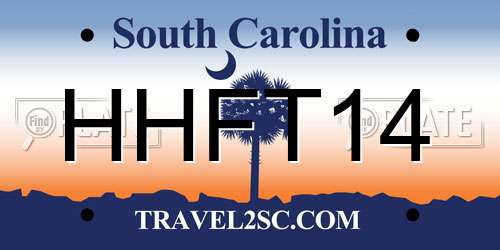 HHFT14 South Carolina License Plate