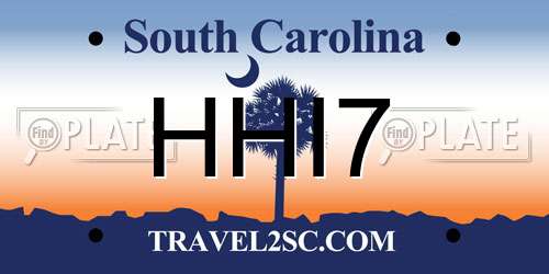 HHI7 South Carolina License Plate