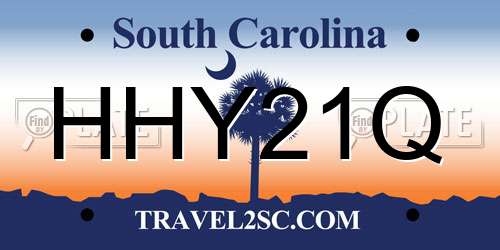 HHY21Q South Carolina License Plate