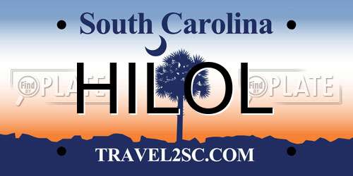 HILOL South Carolina License Plate
