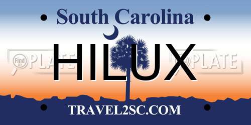 HILUX South Carolina License Plate