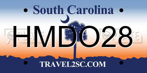 HMDO28 South Carolina License Plate