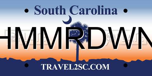 HMMRDWN South Carolina License Plate