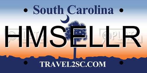 HMSELLR South Carolina License Plate
