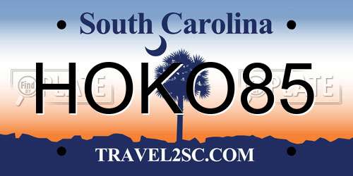 HOKO85 South Carolina License Plate