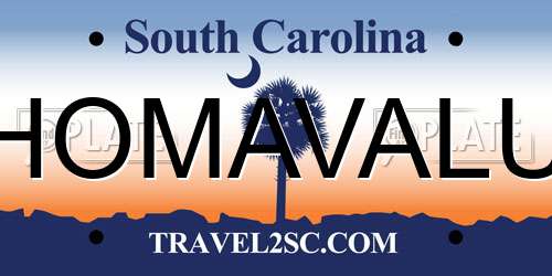 HOMAVALU South Carolina License Plate