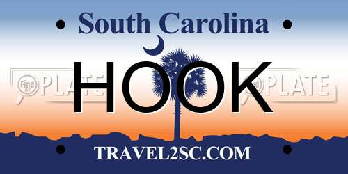 HOOK South Carolina License Plate