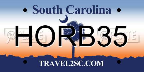 HORB35 South Carolina License Plate