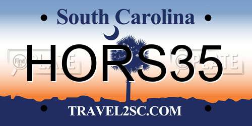HORS35 South Carolina License Plate