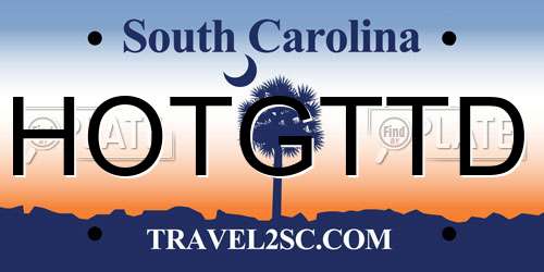 HOTGTTD South Carolina License Plate