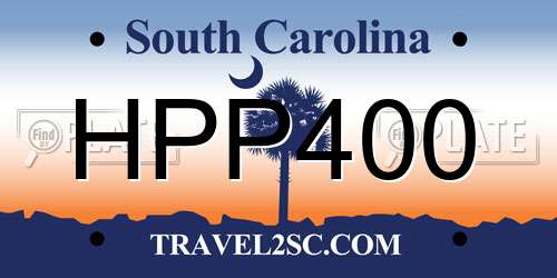 HPP400 South Carolina License Plate