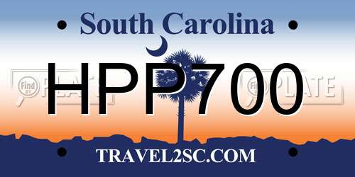 HPP700 South Carolina License Plate