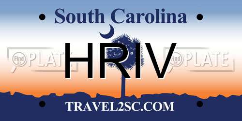HRIV South Carolina License Plate