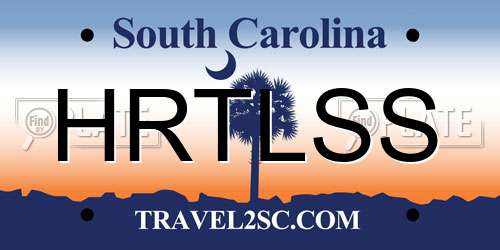 HRTLSS South Carolina License Plate