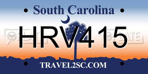 HRV415 South Carolina License Plate