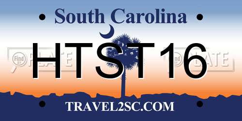 HTST16 South Carolina License Plate
