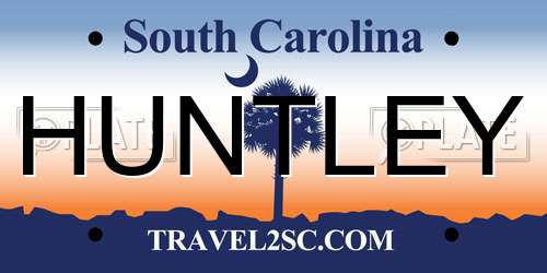 HUNTLEY South Carolina License Plate