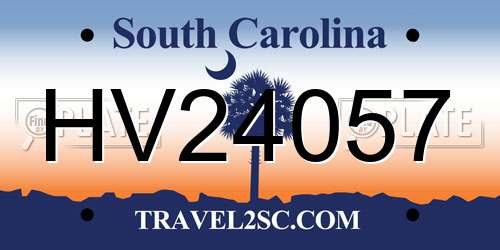 HV24057 South Carolina License Plate
