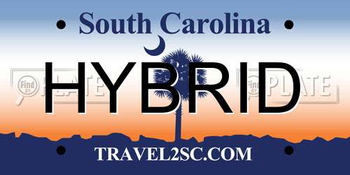 HYBRID South Carolina License Plate