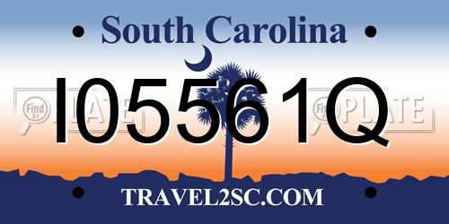 I05561Q South Carolina License Plate