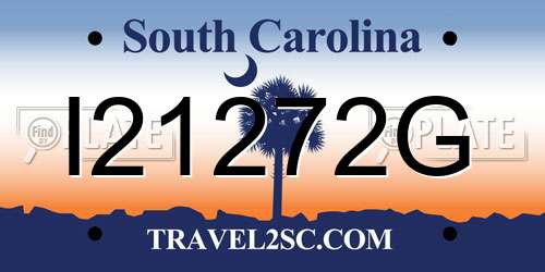 I21272G South Carolina License Plate
