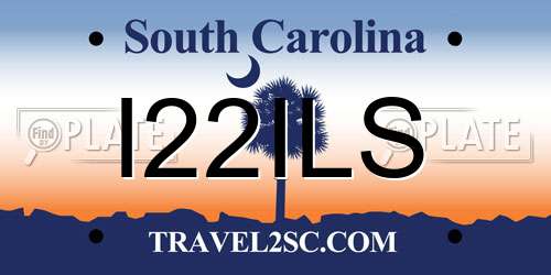 I22ILS South Carolina License Plate