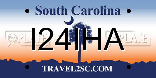 I24IHA South Carolina License Plate