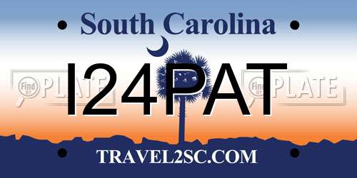 I24PAT South Carolina License Plate