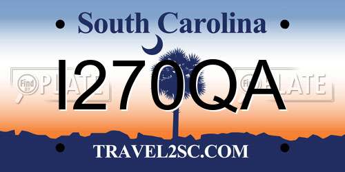 I270QA South Carolina License Plate