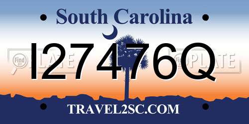 I27476Q South Carolina License Plate