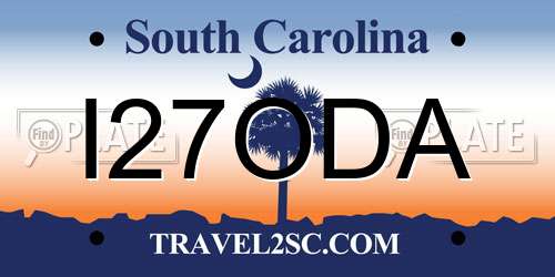 I27ODA South Carolina License Plate