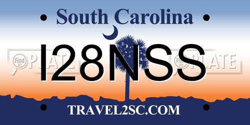 I28NSS South Carolina License Plate