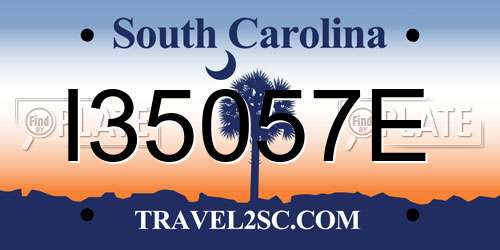 I35057E South Carolina License Plate