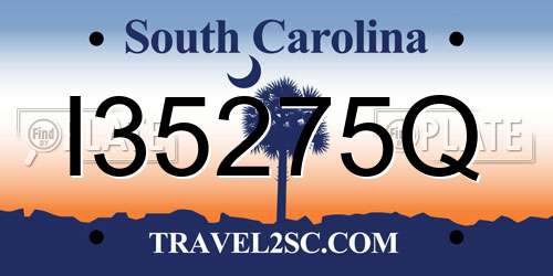 I35275Q South Carolina License Plate