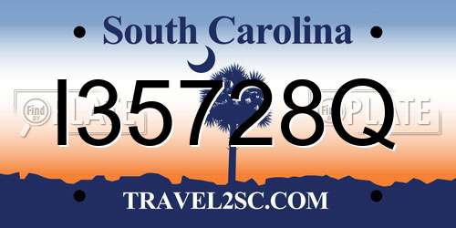 I35728Q South Carolina License Plate