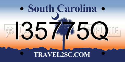 I35775Q South Carolina License Plate
