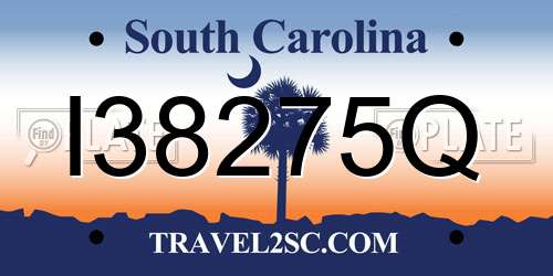 I38275Q South Carolina License Plate