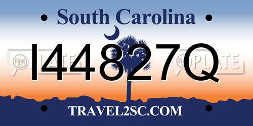 I44827Q South Carolina License Plate
