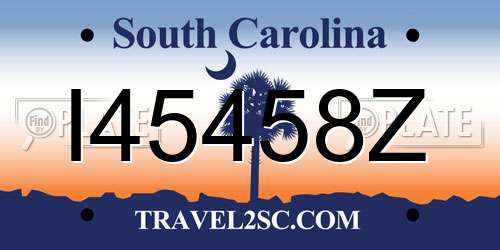 I45458Z South Carolina License Plate