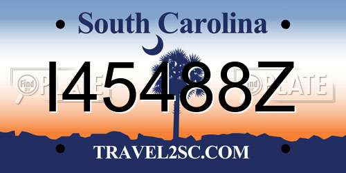 I45488Z South Carolina License Plate
