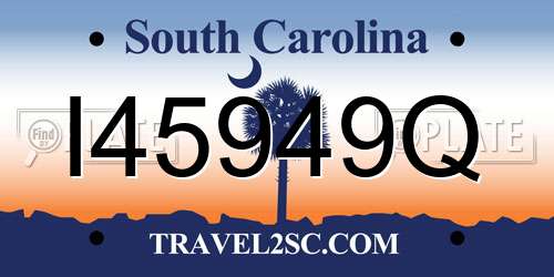 I45949Q South Carolina License Plate