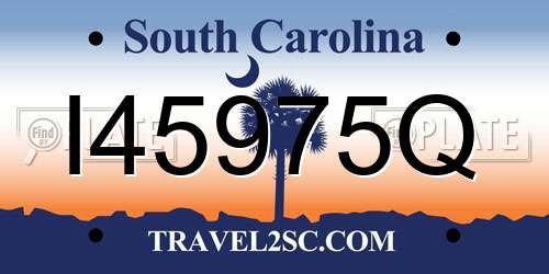 I45975Q South Carolina License Plate