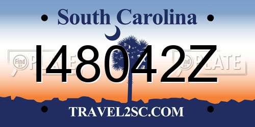 I48042Z South Carolina License Plate