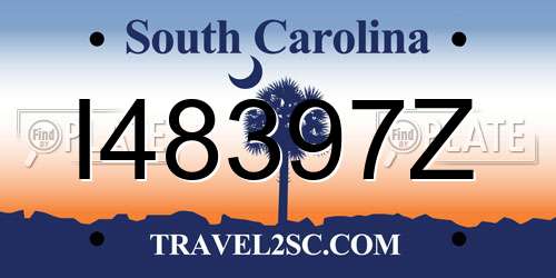 I48397Z South Carolina License Plate