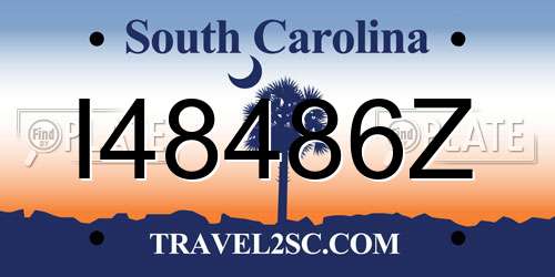 I48486Z South Carolina License Plate